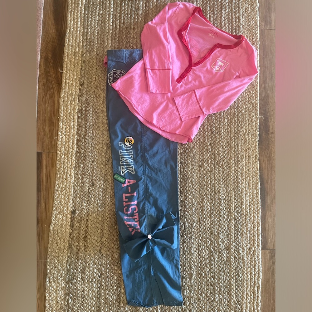 Vintage Victorias Secret PINK Pajamas Set Xs/S - Picture 3 of 3